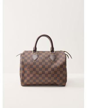 Le Prix Vintage Louis Vuitton Speedy 25 Damier Ebene Bag - Brown