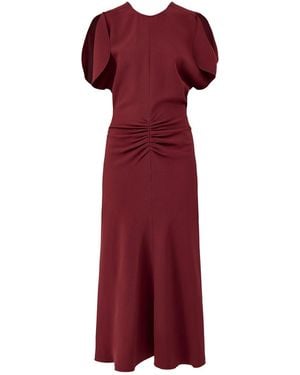Victoria Beckham Bela Midi Dress - Red