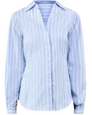 SELECTED Helga Regular Long Sleeve Tie Shirt - Blue