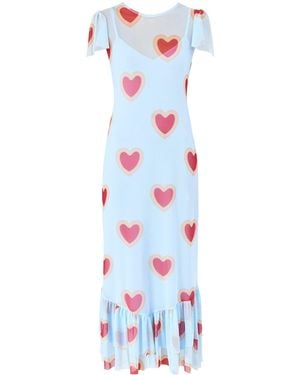 Never Fully Dressed Heart Katie Mesh Dress - White