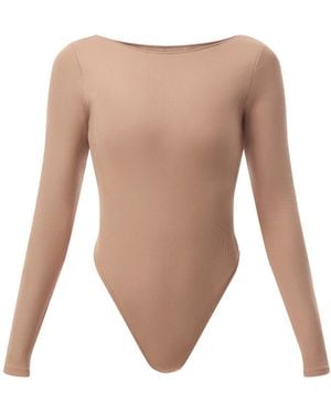 GIRLFRIEND COLLECTIVE Ava Bateau Bodysuit - White