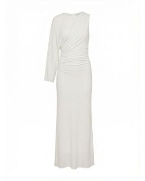Forever New Fleur Cape Shoulder Maxi Dress - White