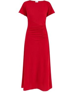 Marella Palpiti Jersey Midi Dress - Red