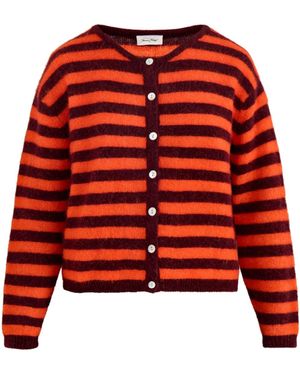 American Vintage Vitow Cardigan Stripe - Red