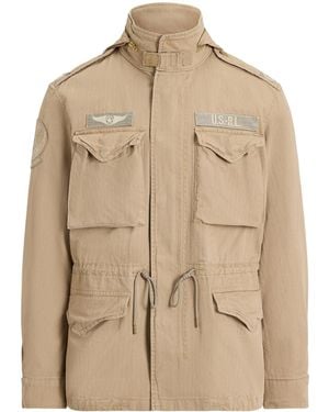 Polo Ralph Lauren Field Herringbone Jacket Khaki - Natural