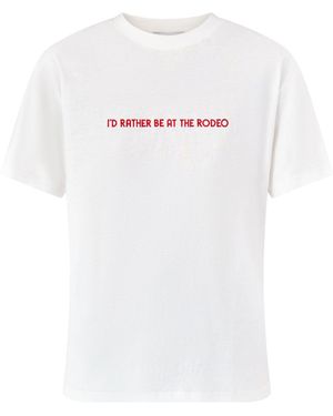 Never Fully Dressed Rodeo Graphic T-Shirt - White