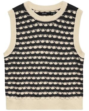 Vero Moda Knit Vest Multi - Black