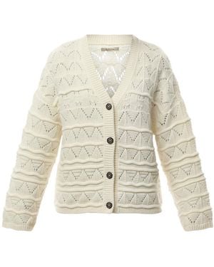 Barbour Isla Knitted Cardigan - White