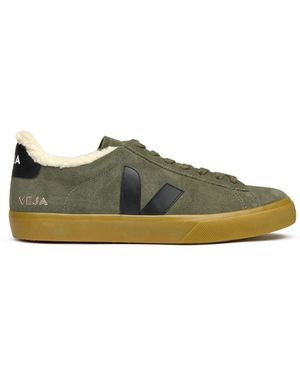 Veja Campo Winter Suede Trainers - Green