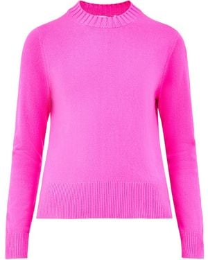 Chinti & Parker Cropped Sporty Jumper - Pink