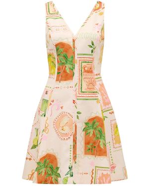 Forever New Fran Fit & Flare Mini Dress - White
