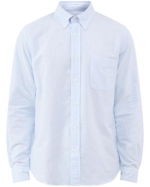 Hartford Pitt Brushed Oxford Shirt - White