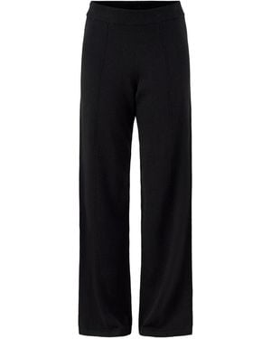 Chinti & Parker Wide Leg Track Pant - Black