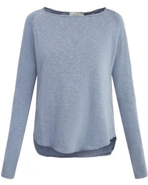 American Vintage Sonoma Long Sleeve Tee - Blue