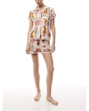 Chelsea Peers Daydreamer Paradise Short Set - White