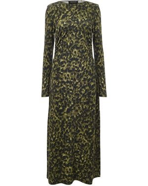 Whistles Jersey Ruched Dress - Green