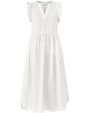 SELECTED Blair Ida Maxi Smock Dress - White