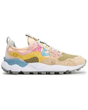 Flower Mountain Yamano 3 Suede Trainers Multi - White
