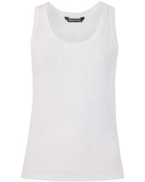 Whistles Women's Ultimate Ribbed Scoop Vest - White