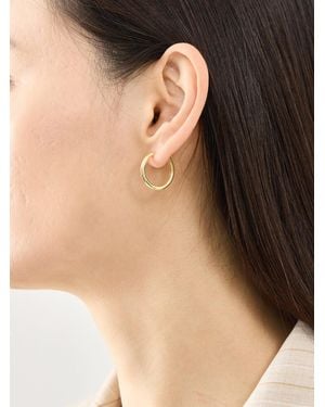 Astrid & Miyu Bold Medium Hoops - Natural