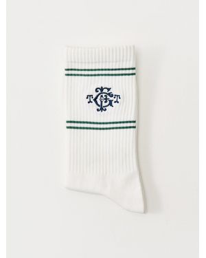 Greggs The Golden Flake Tavern Crew Socks - Natural