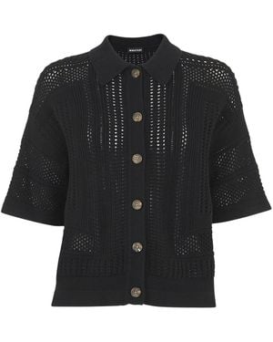 Whistles Crochet Knitted Shirt - Black