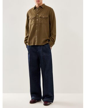 Paul Smith Soft Touch Double Pocket Shirt - Blue