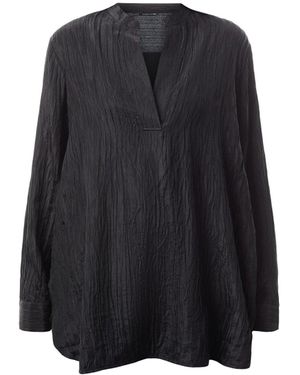 Eileen Fisher Mandarin Collar Tunic - Blue
