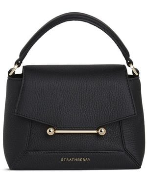 Strathberry Women's Mosaic Leather Mini Bag - Black