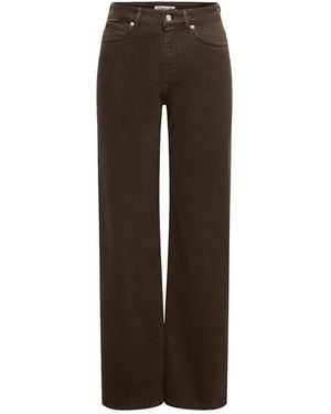 ONLY Madison Blush High Waist Wide Leg Jeans - Brown