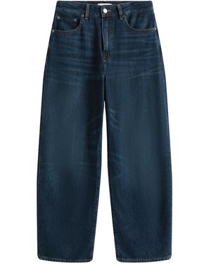 Tommy Hilfiger Mid Rise Relaxed Barrel Leg Jeans Light Denim - Blue