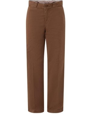Dickies 247 Loose Garment-Dyed Work Trousers - Brown