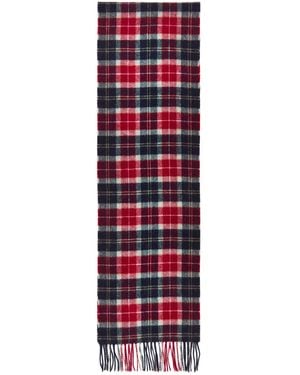 Barbour Tartan Lambswool Scarf - Red