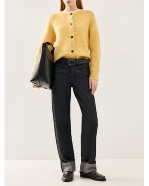 SELECTED Lulu Long Sleeve Knit Short Cardigan - Metallic