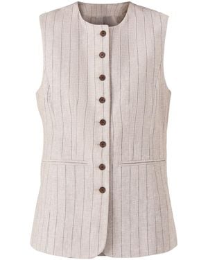 SELECTED Vilka Sun Long Vest - White