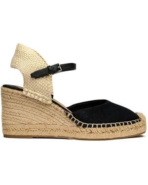 Ralph Lauren Robby Espadrille Wedges - White
