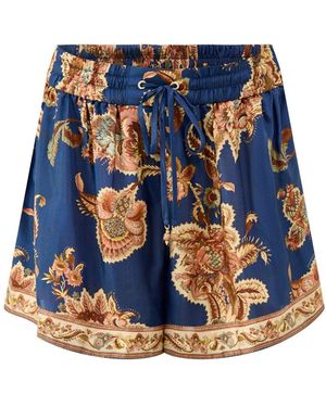 Zimmermann Aster Relaxed Shorts Multi - Blue