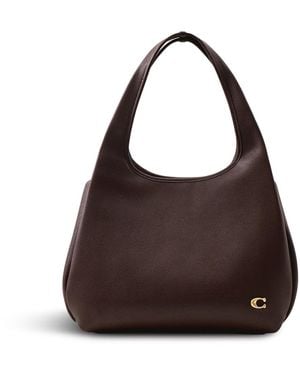 COACH Lana Pebble Shoulder Bag – Maple - Brown