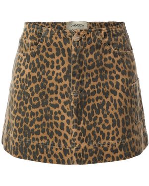 Damson Madder Lily Mini Skirt - Natural