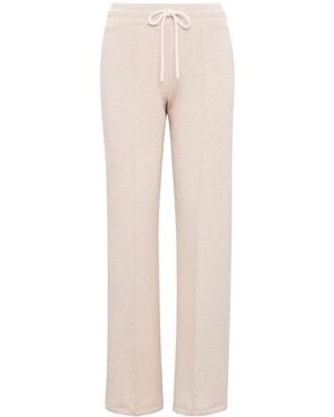 Forever New Tiana Wide Leg Track Trousers - Natural