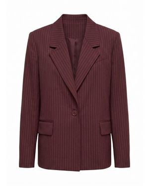 Forever New Paloma Petite Single Breasted Blazer - Purple