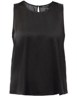 Eileen Fisher Women's Velvet Round Neck Shell - Black