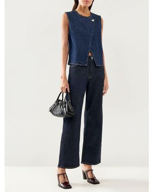 SELECTED Vida Kori Denim Vest - Blue