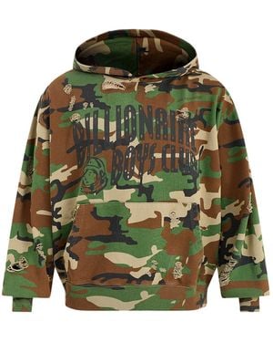BBCICECREAM Distressed Oversized Popover Hoodie - Green