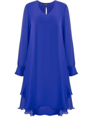 James Lakeland Wave Hem Dress - Blue