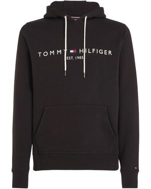 Tommy Hilfiger Core Tommy Logo Hoody - Black