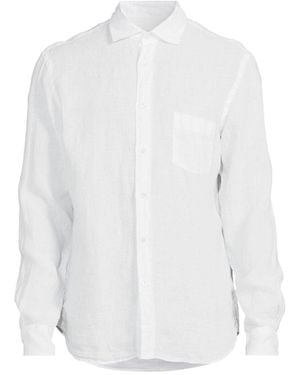 Hartford Men's Paul Pat Linen Shirt - White