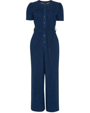 Whistles Women's Alana Denim Jumpsuit - Blue