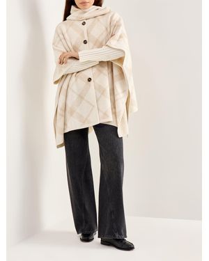 Barbour Vienna Knitted Cape - White
