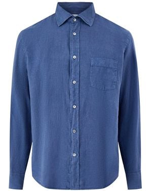 Hartford Patterned Shirt - Blue